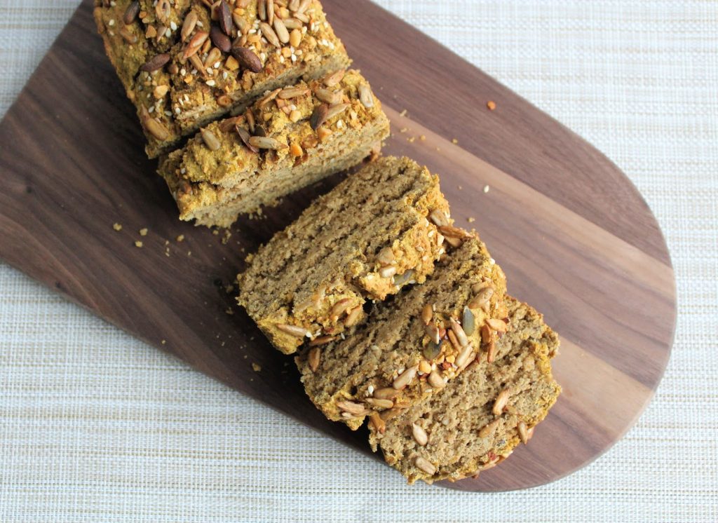 Seeded Vegan & Gluten-Free Sweet Potato Bread – Indulging Innocently ...