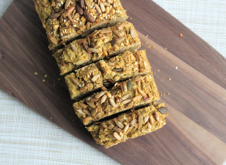 Seeded Vegan & Gluten-Free Sweet Potato Bread – Indulging Innocently ...